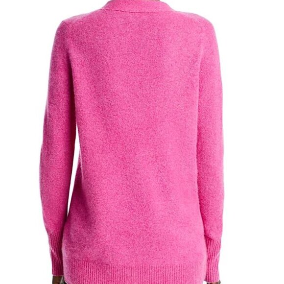 C by Bloomingdale's Cashmere Pink Grandfather Cardigan NWT Size S - Picture 5 of 5